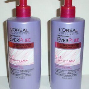 L'Oreal EverPure 6-in-1 Cleansing Balm for Colored Hair *2 Pack* 16.9 oz Each